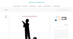 Desktop Screenshot of justiciaconadolescentes.com